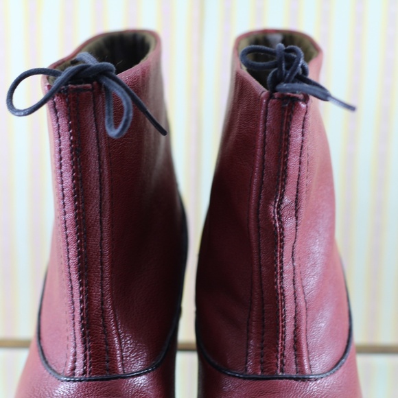 Fly London Red Leather Ankle Boots - Picture 14 of 16